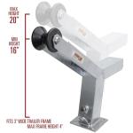 Adjustable Trailer Winch Stand with Roller - Extreme Max