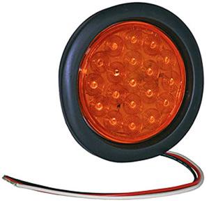 4-Inch Round Amber Strobe Light for Vehicles