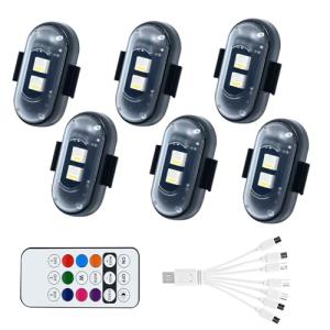 4PCS Wireless LED Strobe Lights with Remote Control