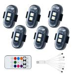 4PCS Wireless LED Strobe Lights with Remote Control