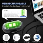 4PCS Wireless LED Strobe Lights with Remote Control