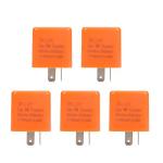 5Pcs 2 Pin LED Flasher Relay for Cars & Motorcycles