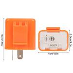 5Pcs 2 Pin LED Flasher Relay for Cars & Motorcycles