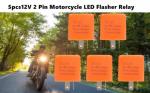5Pcs 2 Pin LED Flasher Relay for Cars & Motorcycles