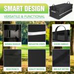 K KNODEL Car Trunk Organizer with Lid, 3 Compartments