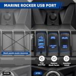 Anina LED Rocker Switches & Dual USB Charger Pack