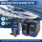 Anina LED Rocker Switches & Dual USB Charger Pack