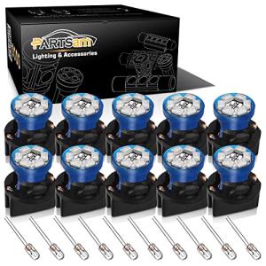 Blue LED Dashboard Light Bulbs, 10-Pack