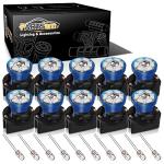 Blue LED Dashboard Light Bulbs, 10-Pack