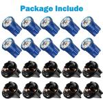 Blue LED Dashboard Light Bulbs, 10-Pack