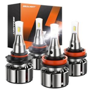 SEALIGHT 9005 H11 Fog Light Bulbs Combo