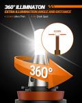 SEALIGHT 9005 H11 Fog Light Bulbs Combo