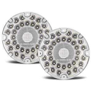 7" Round Amber & White LED Backup Lights