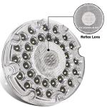 7" Round Amber & White LED Backup Lights