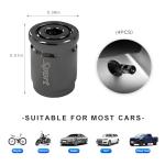 Anti-Theft Stainless Car Tire Valve Stem Caps (Black)