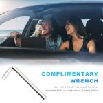 Anti-Theft Stainless Car Tire Valve Stem Caps (Black)