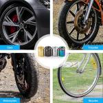 Anti-Theft Stainless Car Tire Valve Stem Caps (Black)