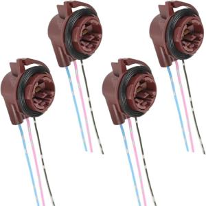 4PCS 3156 3157 Pre-Wired Car Socket Adapters