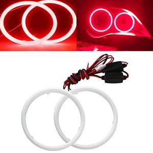 QasimLED Red Halo Ring Driving Lights - 110MM