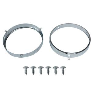 7" Headlight Bulb Trim Ring Set for Camaro