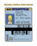 Homer Simpson Driver License ID Card | Funny Novelty