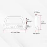YITAMOTOR Bull Bar for Toyota Tacoma - 3" Tubing