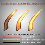 PGTOPONE White/Amber LED Fog Light for Toyota Corolla