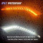 PGTOPONE White/Amber LED Fog Light for Toyota Corolla