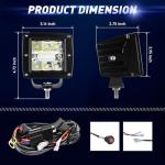 36W Hitch LED Lights with Tow Mount Bracket