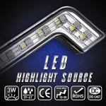 KATUR 2Pcs LED Daytime Running Lights for Mercedes-Benz