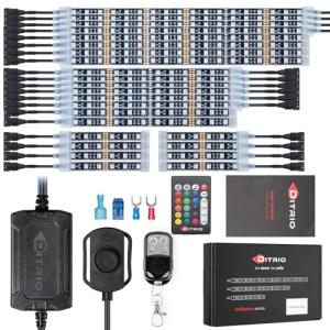 24PCS RGB LED Strip Light Kit for Vehicles