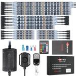 24PCS RGB LED Strip Light Kit for Vehicles