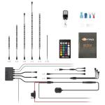 24PCS RGB LED Strip Light Kit for Vehicles