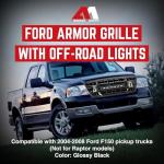 Front Armor Grille for 2004-2008 Ford F150