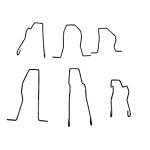 6-Pack Headlight Retaining Clips for H1 H3 H4 H7