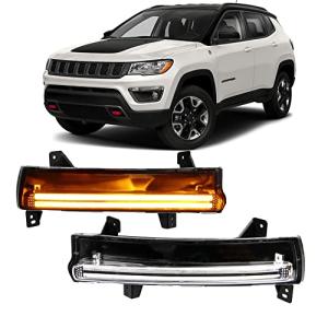 LED Fog Lamp with Sequential Turn Signal for Jeep Compass
