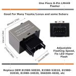 iJDMTOY Adjustable LED Flasher for Toyota/Lexus