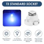 30 Pack Blue T3 LED Dash Bulbs for Cars