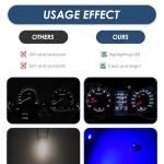 30 Pack Blue T3 LED Dash Bulbs for Cars