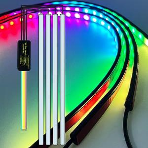 4Pcs 24-Inch LED Strip Lights for Cars