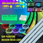 4Pcs 24-Inch LED Strip Lights for Cars