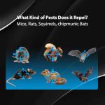 Ultrasonic Rodent Repellent with Strobe Lights