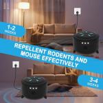 Ultrasonic Rodent Repellent with Strobe Lights