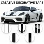 Black Gloss Vinyl Wrap with Installation Kit - 2" x 30