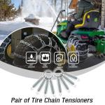 Tire Chain Tensioners for Garden Tractors and Snow Blowers