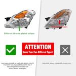 ADCARLIGHTS Headlight Assembly for 2007-2009 Nissan Altima