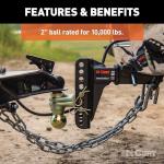 CURT Replacement Dual-Ball for Adjustable Trailer Hitch