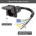 Seamaka 7 Pin Trailer Plug and Connector Socket