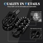 Wider CNC Motorcycle Footpegs for Electric Bikes