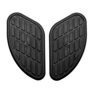 Motorcycle Fuel Tank Knee Pad - Vintage Black Stickers